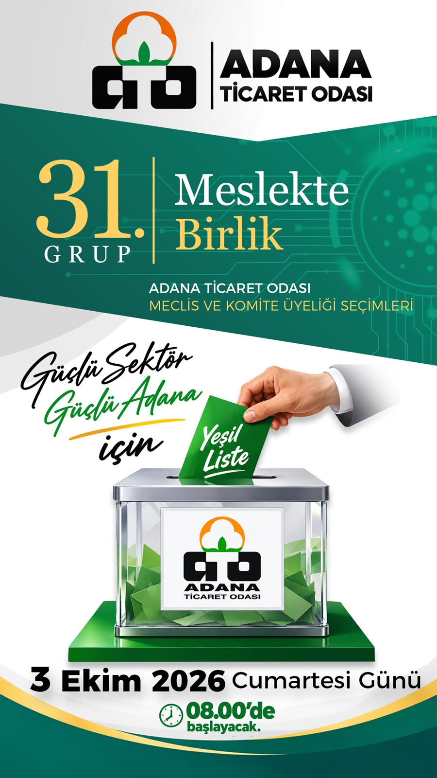 31. Grup’ta “Yeşil Liste” ile Meslekte Birlik ve Ortak Akıl Çağrısı