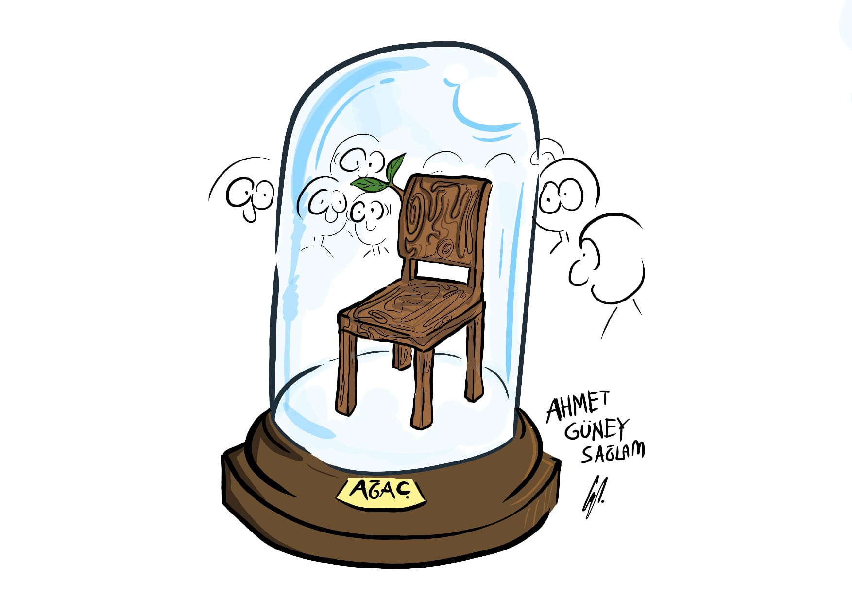 Ahmet Güney Sağlam karikatürü