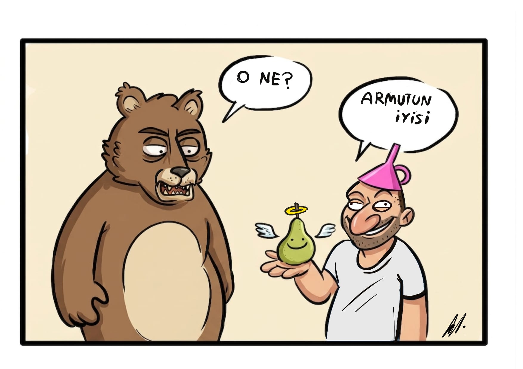 Ahmet Güney Sağlam karikatürü